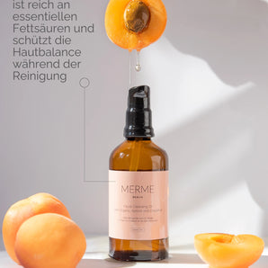 FACIAL CLEANSING OIL with Organic Apricot and Grapefruit Packs